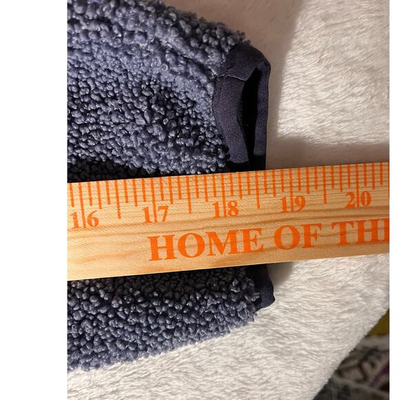 Under Armour Women’s Small Sherpa Fleece Jacket Blue Zip Up Loose Fit - Picture 14 of 14